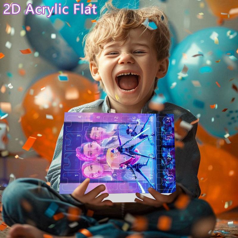 Kpop Vânătorii de Demoni Calendar de Advent Cutie Oarbă Calendar Numărătoare Inversă Cu 24 Jucării Brelocuri Cadouri Pungă Pandantiv Joc Amuzant Obiecte de Colecție