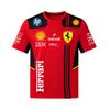 2026 Zomer Ronde Hals 3D Print T-shirt Formule 1 Autosport Korte Mouw Top