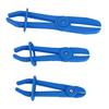 3PCS Flexible Hose Line Pliers Set Insulated Nylon Brake Fuel Hose Clamps Multiple Sizes Blue
