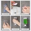 Punch-Free Wall Mounted Soaps Dispenser Manual Plastic Hand Soaps Storage Bottle For Washroom Hotel