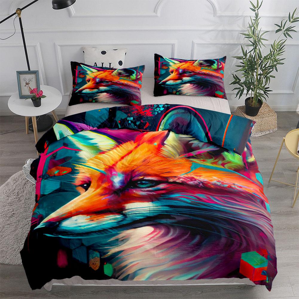 Dash Leopard Bettwäsche-Set King Queen Doppelbett Voll-Doppelbett Einzelbett Größe Weiches Bettwäsche-Set