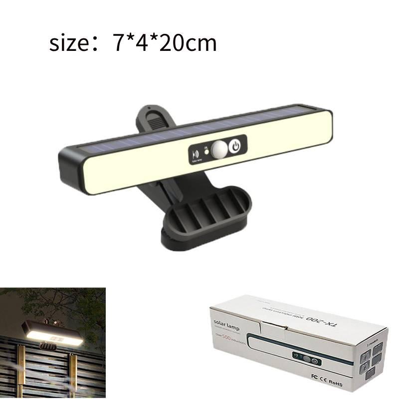 New Outdoor Solar Clip On Light With Motion Sensor IP65 Waterproof Fence Lights With 36 LEDs Portable Solar Powered Security