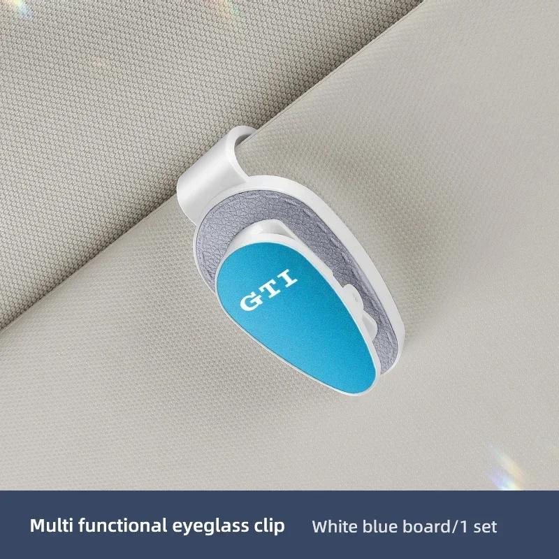 Opq1 Car Sun Visor Sunglasses Card Ticket Holder Glasses Clip For VW GTI Golf 6 7 8 Polo Passat B6 Tiguan T-ROC Arteon Bora Jetta CC