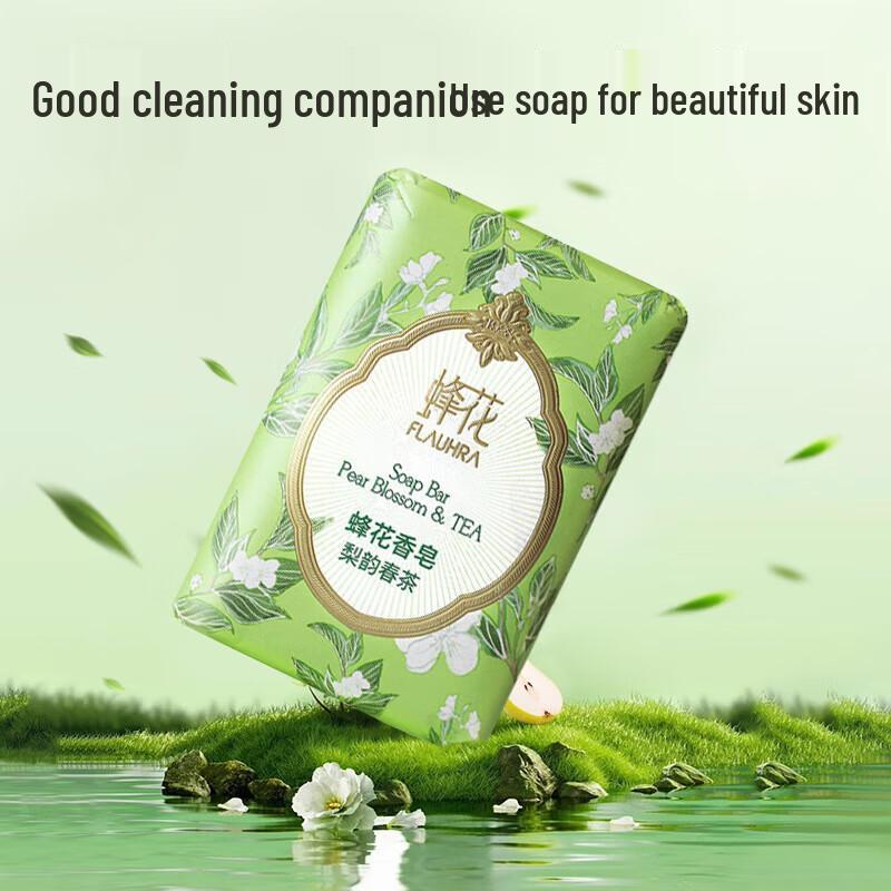 Bee & Flower Sandalwood Soap - Pear Rhyme Spring Tea Scent