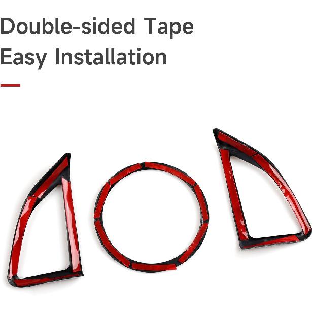 Car Sticker ABS Carbon Fiber Decal Interior Cover Trim for Chevrolet Camaro 2016 2017 2018      2024 Accessories