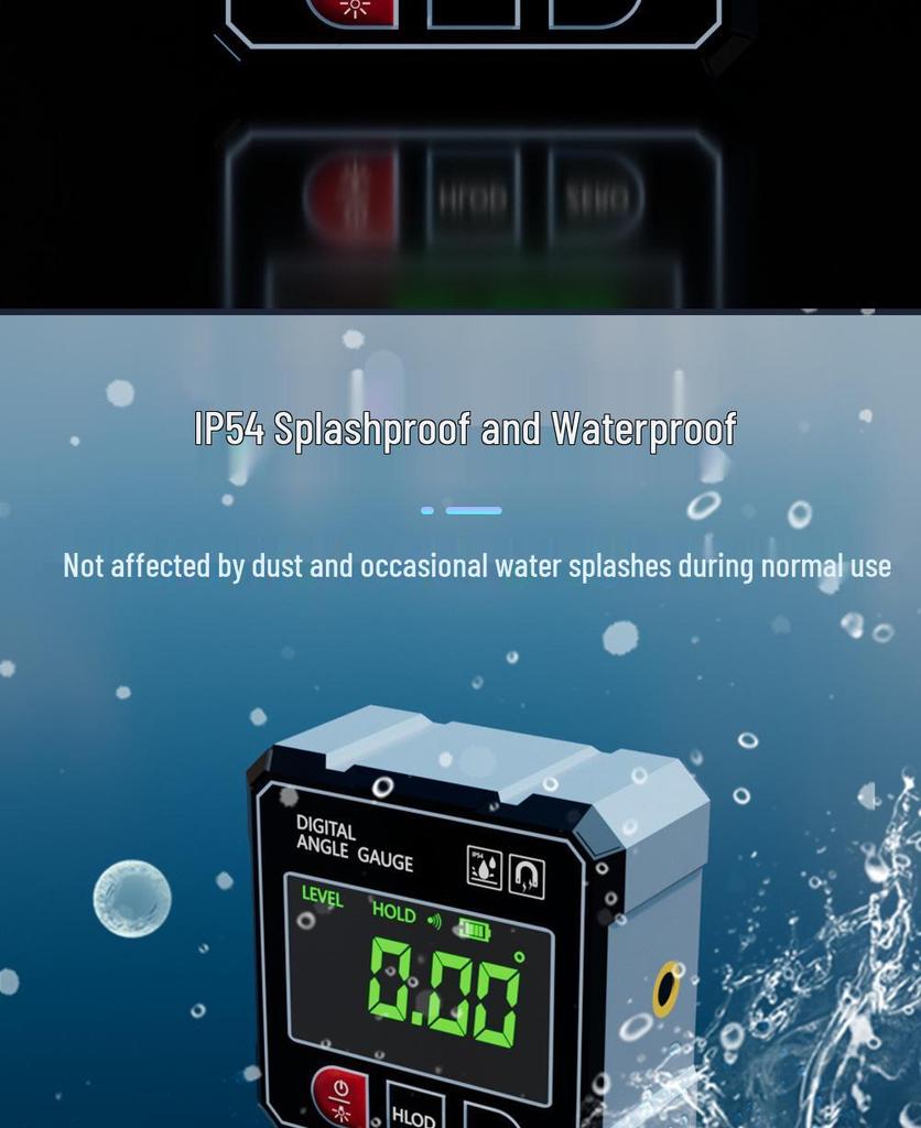 New Dual-Laser Digital Inclinometer with Strong Magnetic Base for Accurate Angle Measurements