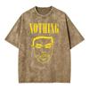 Vintage Washed Nothing Ever Happens Wojak Parody Funny Meme T Shirts Unisex Classic Retro Humor Tshirt Summer Tops Loose Tshirt