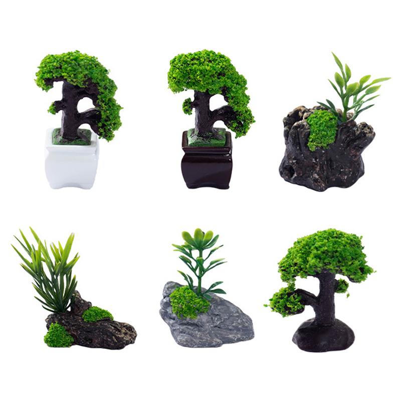 Domeček pro panenky Mini Simulovaný model zelených rostlin Diy Domeček pro panenky Domácí zahrada Venkovní výzdoba