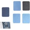 Iron On Patches for Jeans, Jackets, and Bags Set Cotton Denim Trouser Patches with Oval and Square Patterns