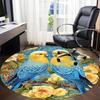 1PC Parrot Floral Office Round Area Rug, Indoor Mat Suitable For Office, Under Office Chairs Bedroom Living Room Home Decor, Room DecoT1223063