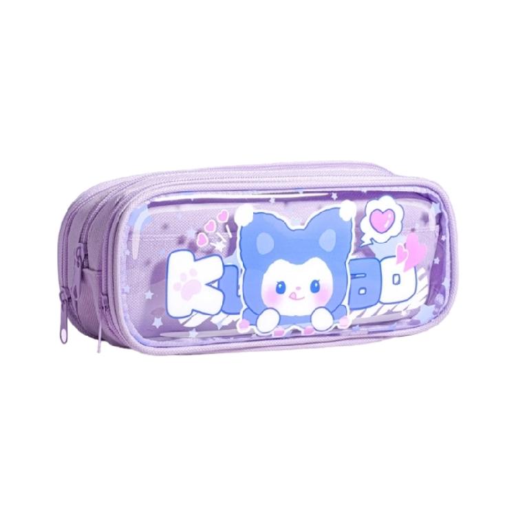 Multifunctional Compartment Pencil Case Student Large Capacity Stationeries Storage Bag Zippers Pencil Storage Pouches