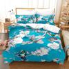Floral Style - Digital Printed Duvet Kit - Polyester - Bedroom Decor -1 Bed Cover +2 Pillowcase (no Pillow Core)