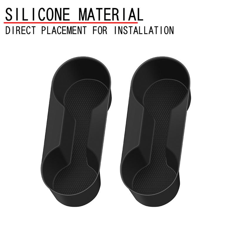 For Mazda CX90 CX-90 2024 2025 Silicone Rubber Car 3rd Row Water Cup Holder Box Cup Hook Interior Accessories