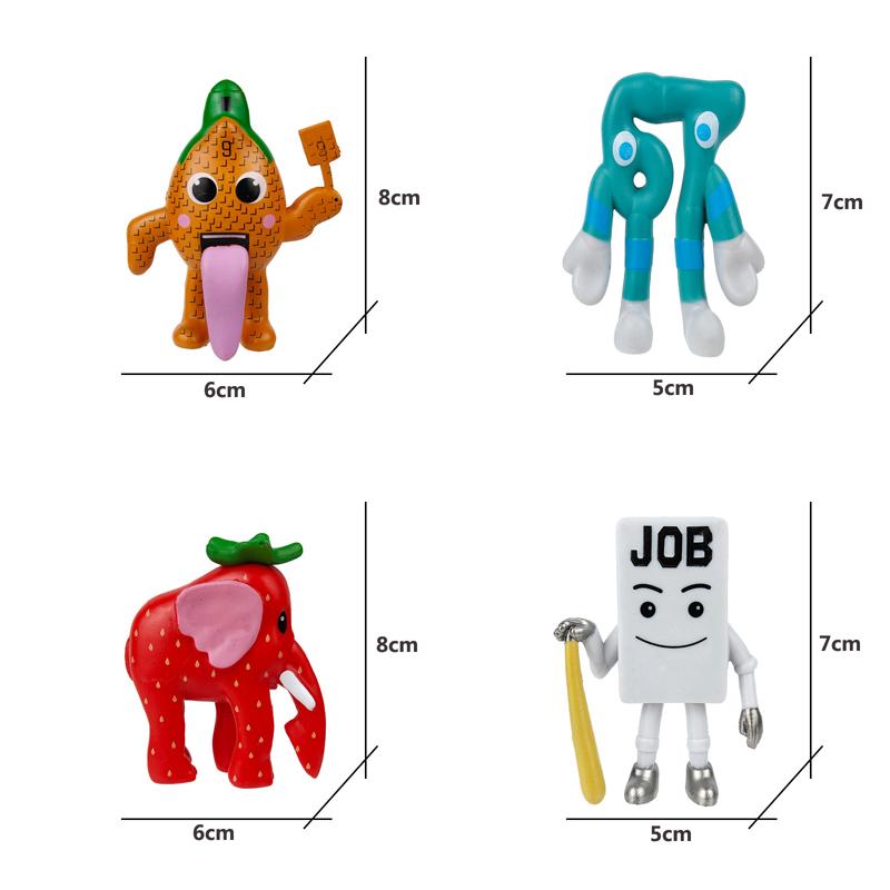6-12pcs Game Steal A Brainrot Action Figure Toy  Brainrots Italian Brainrot  Figurine Collectible Model Game Fans Birthday Gift