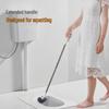 Wall-Mounted Long-Handle Toilet Cleaning Brush for Stain Removal