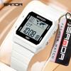 SANDA Outdoor Sport Fashion Men Electronic Watches Multifunction Alarm Clock Countdown LED Luminous Waterproof Men Wristwatc