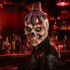 Horror Ghost Headgear Scary Halloween Zombie Head Masque, Creepy Latex Hood Masque Realistic Texture with Severed Hand, Party Cosplay Costume