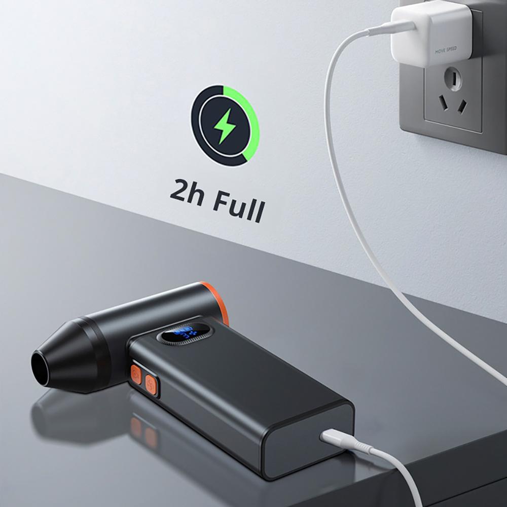 2025 New 130000 RPM Vacuum Cleaner Brushless Motor High-Speed Turbo LED Display Handheld Blower Powerful Wireless Vacuum Cleaner For Car