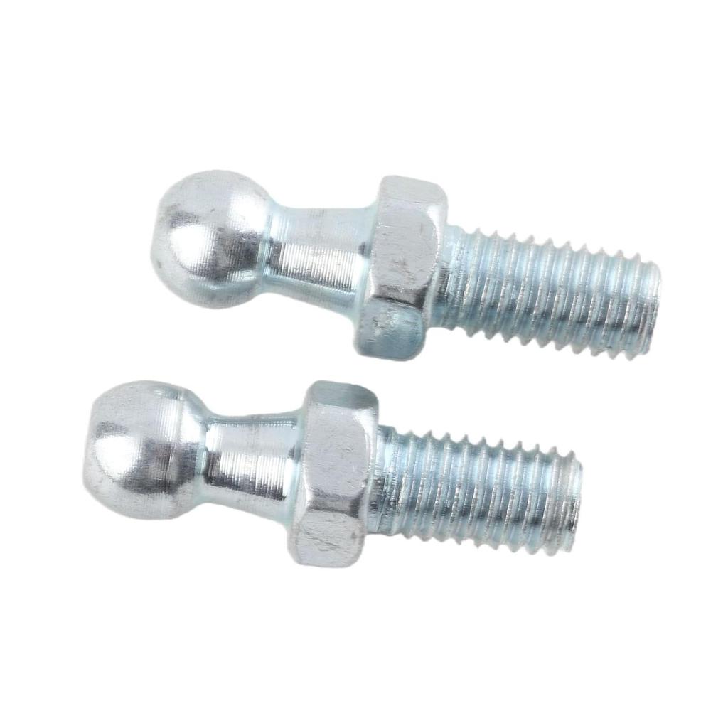 Acouto M8 Ball Stud Mounting 2pcs Car Iron Ball Stud Bolts M8 for Gas Struts Ball Ended Bonnet