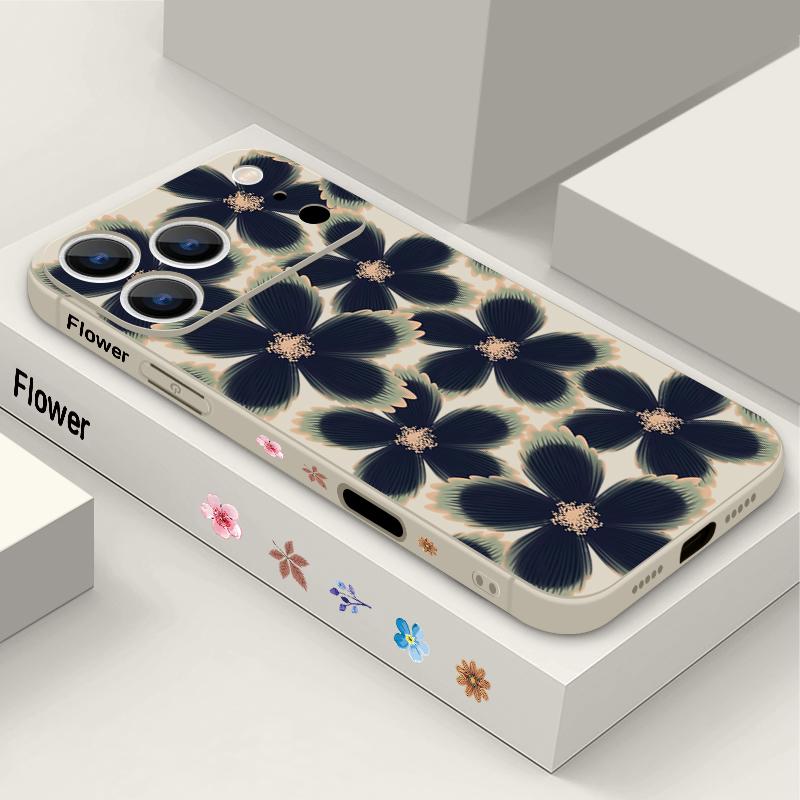 Wrist Strap Lanyard TPU Phone Case For iPhone 17 16 15 Pro Max 13 14 Pro Max 17e 16e 11 Black Rose Pattern Soft Silicone Cover