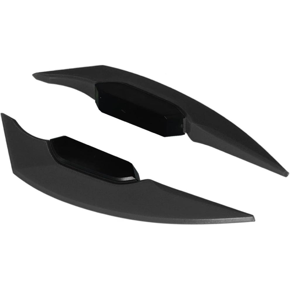 Akozon 1 Set of Motorcycle Side Winglet Aerodynamic Spoiler, Compatible with Universal Motorcycles and Electric Bikes (Black)