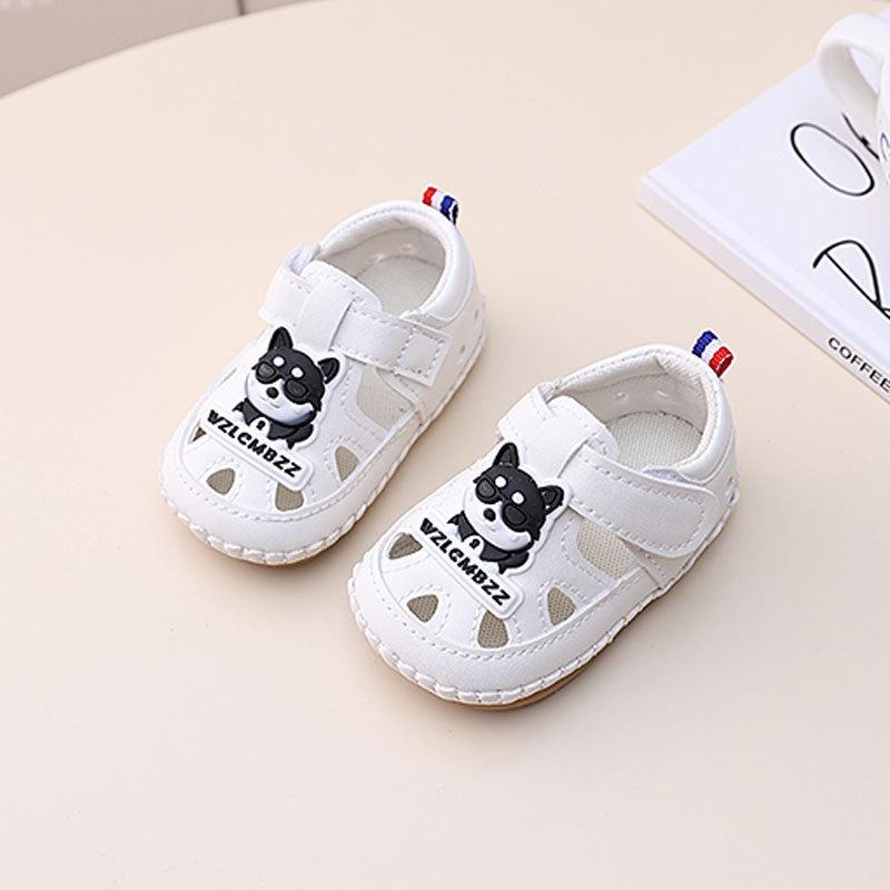 Baby Toddler Soft Sole Walking Shoes For Newborns With Velcro Closure Summer Kids Sneakers 13 белый