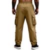 Men's Casual -color Multi-pocket Work Pants - Men's Drawstring Waist Lightweight Sports Pants
