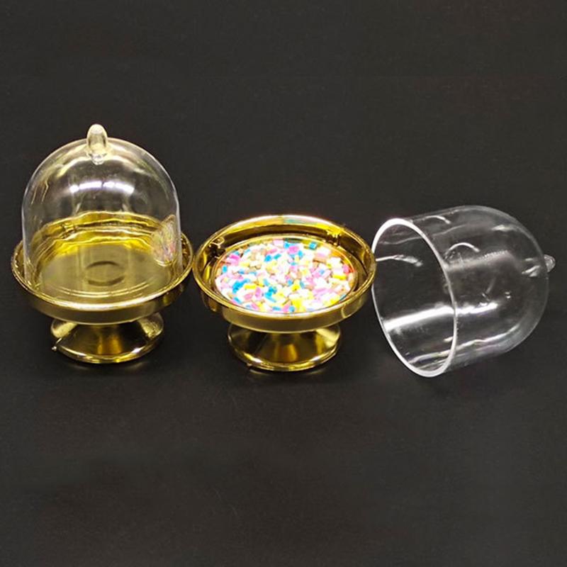 12PCS/Pack Lightweight Party Plastic Exquisite Candy Cup Atmosphere Stable Dustproof Durable Moisture-proof Sturdy Wedding