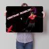 Cristiano Ronaldo Football Tinplate Poster Custom Wall Art Vintage Metal Signs Retro Tin Plaque for Bedroom Decoration Room Home