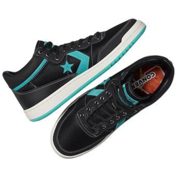 Liverpool F.C. X Converse Fastbreak Pro Mid Black Washed Teal Unisex Sneakers Egret A12785C