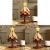 Christmas Tree Heat Resistant Coaster Set With Wooden Material For Holiday Table Decor