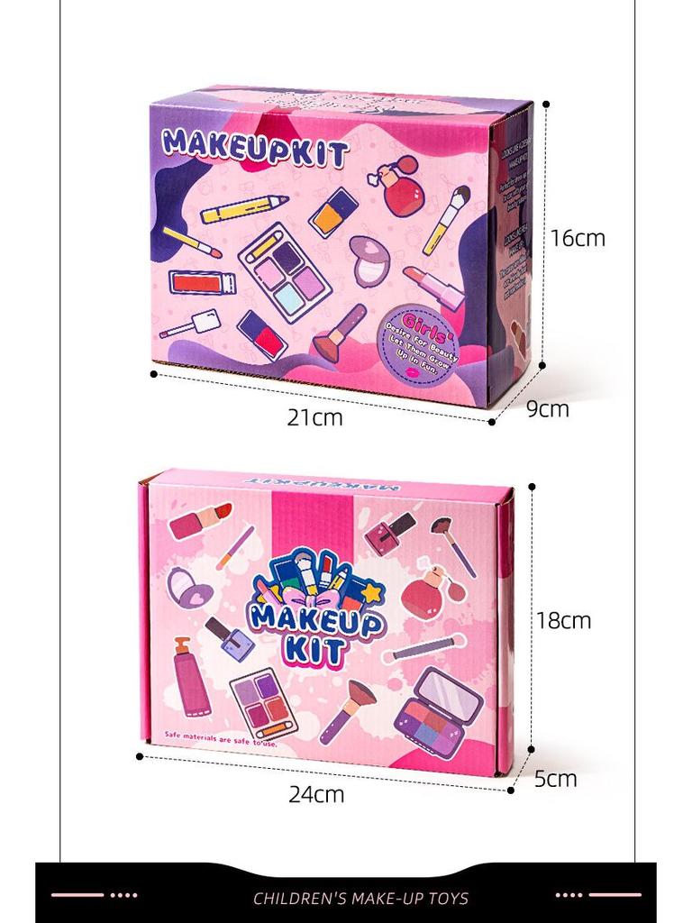 Simulation Cosmetics Toy Set: Colorless Lipstick & Nail Polish for Kids