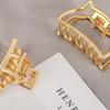 1Pc Cute Cat Ear Gold Metal Mini Geometric Hair Claw Hairpin Crab Hair Clips Fashion Women Girls Hair Accessories