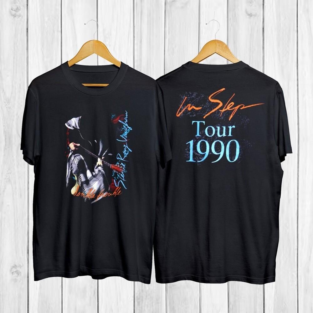 1990 Stevie Ray Vaughan In Step Tour TShirt Stevie Ray Vaughan Vintage Shirt Unisex T-Shirt S