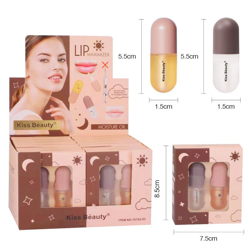 Kissbeauty Huile pour Lèvres Amélioration des Lèvres Hydrate et Hydrate l'Élasticité des Lèvres Ensemble Hydratant Grande Bouche Liquide Amélioration des Lèvres