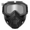 Clear Vision Work Goggles Full Face Goggle Mask, Detachable Cycling Mask with Anti-Fog HD Safety Lens, Large Viewing Hood, Anti-UV Shield for