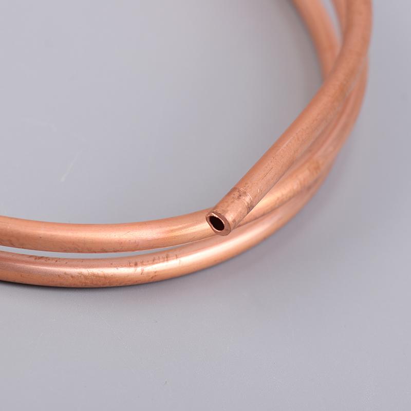 1Meter Copper Soft Copper Tube Coil Od 1.6~5.0Mm Id 0.5~1.0Mm Pure Coppers Wire Pipe Airs Conditioner Cooling Diy Crafts