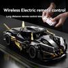 Technical Black Racing Car Building Blocks DIY Supercar Model Creative Puzzle Toy Gift for Birthday Halloween Christmas