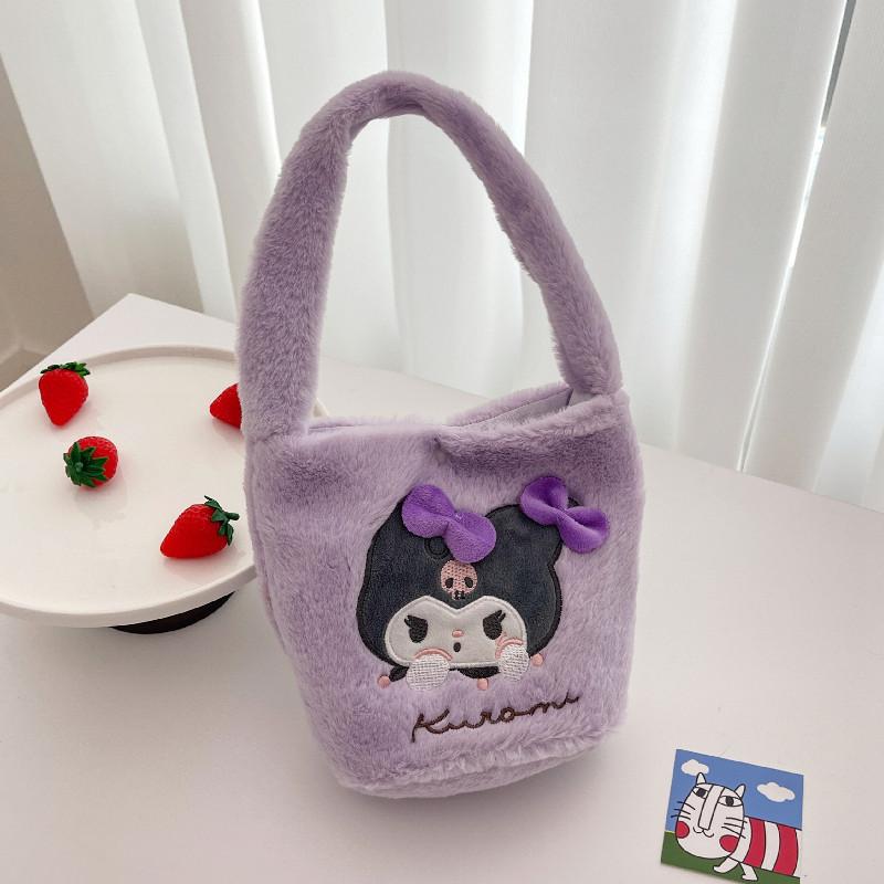 New Grab Machine Doll Toy Bag Cute Handbag Cartoon Bucket Bag Sweet Girl Plush Bag