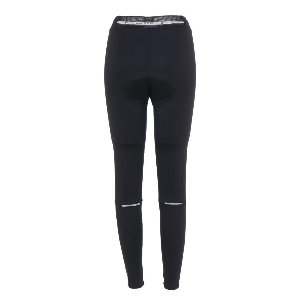 Lion de Kapelmuur Padded Cycling Tights with UV Platinum Size 34 Women's Spring/Summer Protection, Pad, Black,