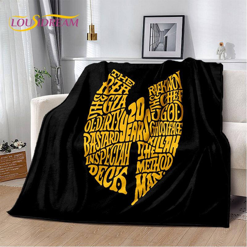 Wu T-TANG Clans Series Sign Soft Plush Blanket,Flannel Blanket Throw Blanket for Living Room Bedroom Bed Sofa Picnic Cover Kids