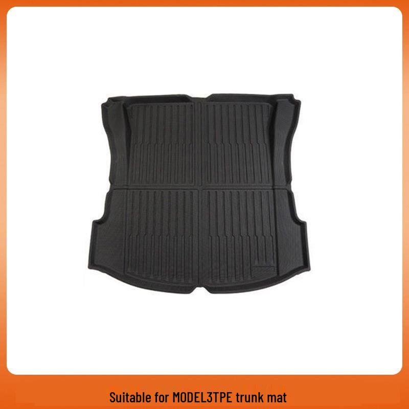 Tesla Model 3/Y Front & Rear Waterproof Trunk Mats - Original TPE Texture Accessories