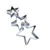 3PCS Molds Cookies Biscuits Cake Moulds Star Shaped Stainless Pastry Baking Tools Set