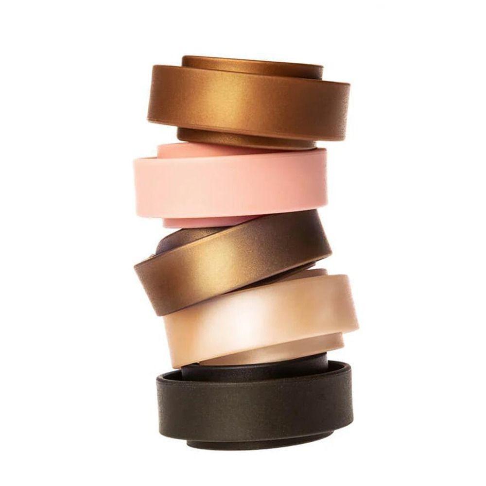 

2pcs Silicone Hair Ties Ropes Strong Hold Ponytail Holder Rubber Headband Ties Home