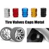 Bildekkventiler Capser Universal Air Caps Deksel Aluminiumslegering dekkventiler stammekapsler for biler, SUV-er,