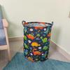 Extra Large Cotton Linen Folding Laundry Basket and Toy Hamper