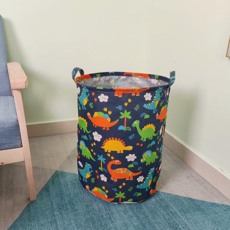 Extra Large Cotton Linen Folding Laundry Basket and Toy Hamper