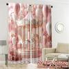 Set Of 2 Modern Flat Printing Curtains Without Rod Carouseldream Polyester Decorations Inside Curtain Made