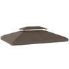 Replacement Canopy 4x3 M with Double Roof Drainage Holes and UV Protection Canopy Only Does NOT Include Frame Brown