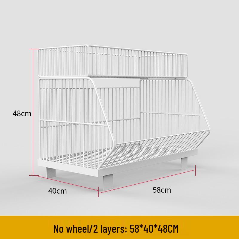 Multi-Layer Stackable Display Basket for Snacks & Vegetables